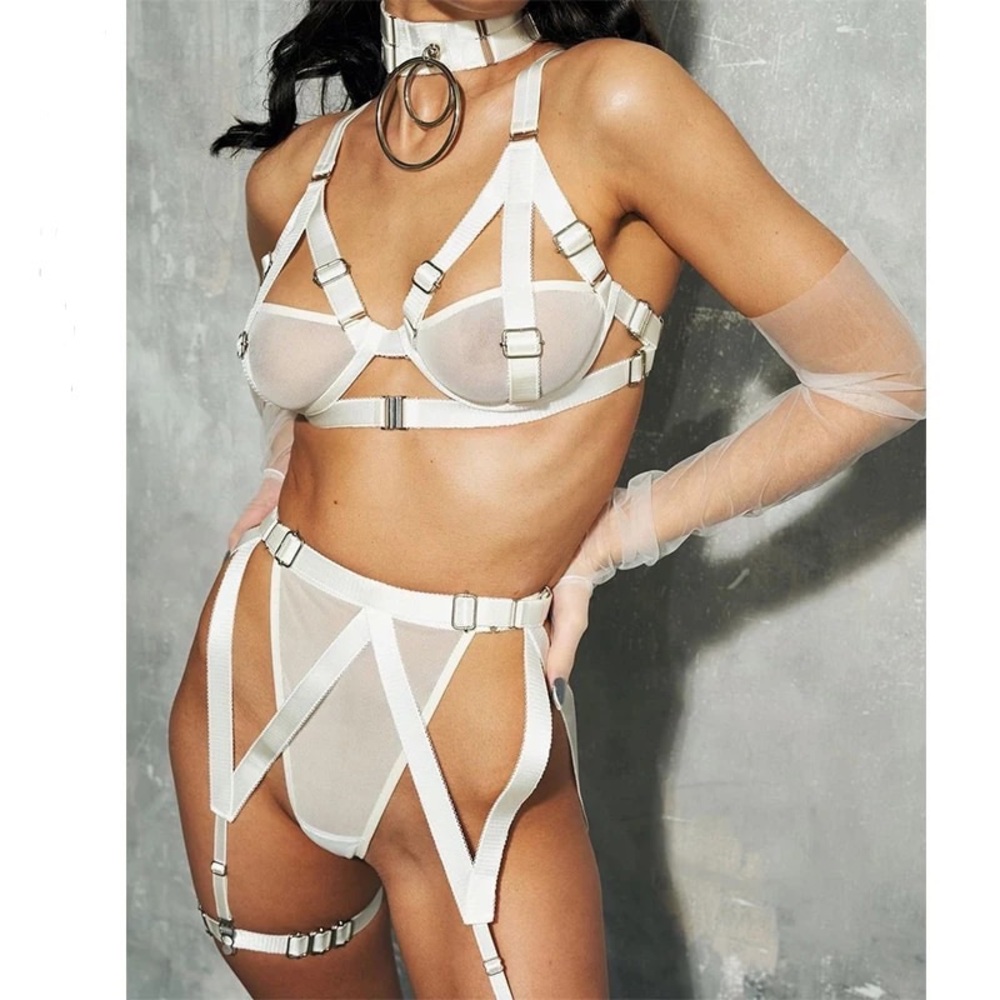 Kink Mesh Transparent Long Sexy Dominatrix’s Gloves